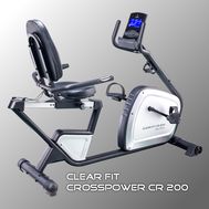  Горизонтальный велотренажер Clear Fit CrossPower CR 200, фото 1 