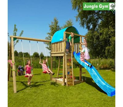  Игровой комплекс Jungle Gym Jungle Villa + SwingModule Xtra, фото 1 