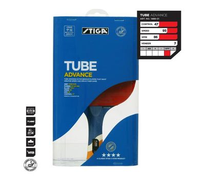  Ракетка Stiga Tube Advance WRB **** (Crystal Tec, ACS, Nano Tech, Balsa, 7-слойное основание, накладка S4 2,0 мм), фото 1 