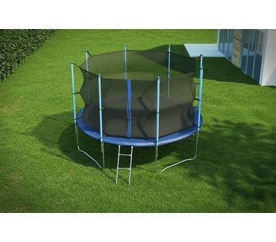  Батут Diamond Fitness Internal 12ft с внутренней сеткой и лестницей, фото 3 