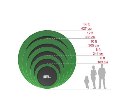  Батут Unix Line 12 ft Outside (зеленый), фото 12 
